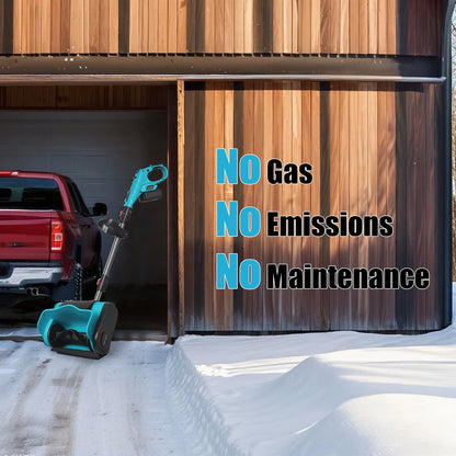 Cordless Snow Shovel, 21V Electric Snow Thrower,10 Inchsnow Shovel,With 2 Batteries